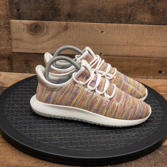 ADIDAS TUBULAR KIDS ATHLETIC SHOES RUNNING MULTICOLOR GYM LOW LACE UP SIZE 5 - Picture 9 of 9